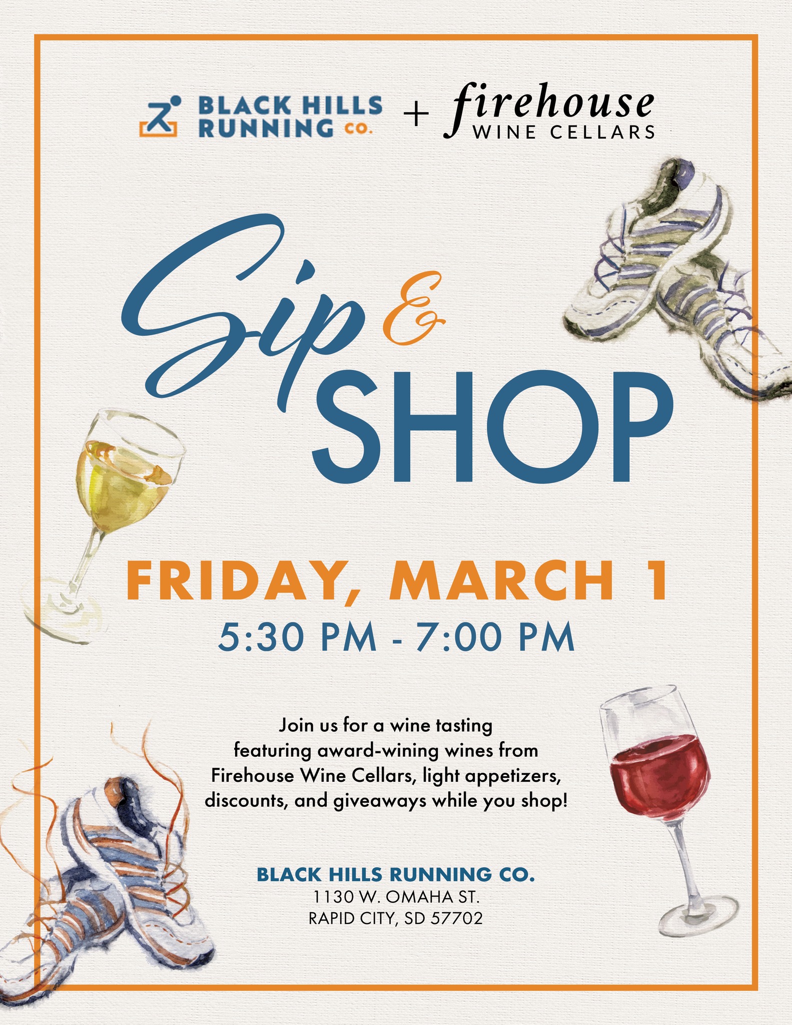 Firehouse Wine Cellars Sip & Shop Friday, March 1 2024 in Rapid City