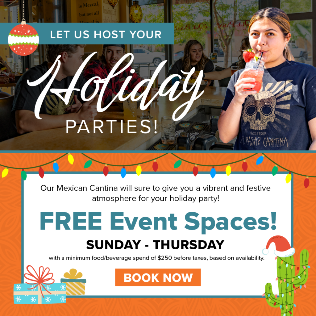 Holiday Parties at Que Pasa Cantina - Rapid City Holiday Party Venue